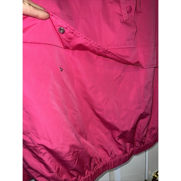 Lane Bryant LIVI Active Jacket Pullover Magenta Fuchsia Packable Woven 14/16 - Picture 4 of 14